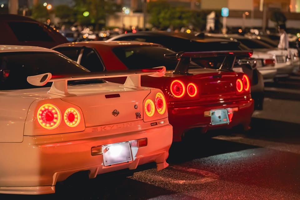 【R34 GTR Over 400 hp】Tokyo: Private Daikoku Tour in R34 GTR - The Big Idea: A Car Culture Night, Not a Bus Tour