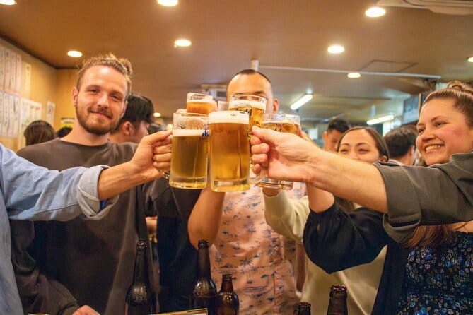 All-You-Can-Drink Bar Hopping Tour in Ueno - Stop 4: Okachimachi finish with standing bar or ramen