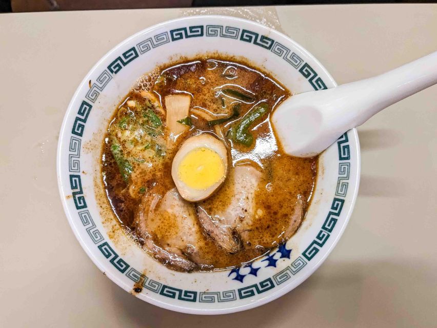 Breakfast Ramen Tour in Shinjuku, Tokyo - First Ramen Shop: Two Mini Bowls of Classic Tokyo Shoyu