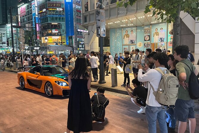 Daikoku PA JDM Car Scene Tour in Tokyo Drift RX7 - Shibuya Crossing: The Movie-Scene Photo Stop