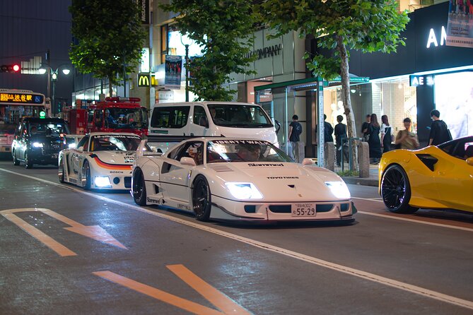 Daikoku PA JDM Car Scene Tour in Tokyo Drift RX7 - Rainbow Bridge Drive: The Skyline in Motion