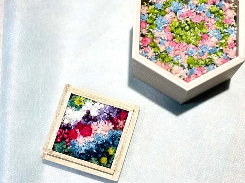 Experience Crafting a Flower-Adorned Mini Japanese Garden - A Mini Japanese Garden You Can Carry Home