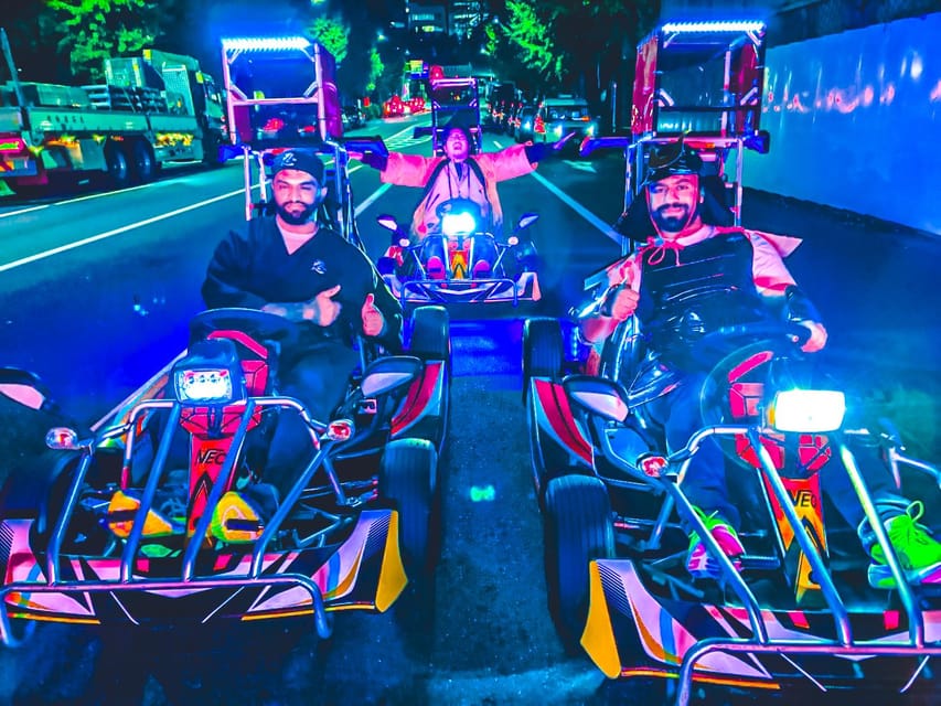 GINZA: Go Kart Experience with NEO GINZA - Stops along the way: Zojo-ji, Tokyo Tower, Imperial Palace area, Tokyo Station, Kabuki-za