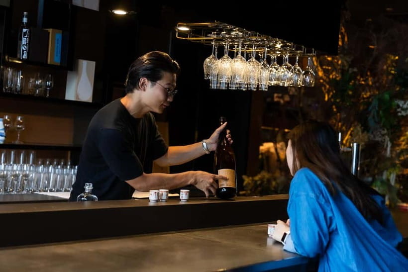 Ginza, Tokyo: Sake Experience with traditional vessels - A 11th-Floor Ginza Bar With Tokyo Bay Views