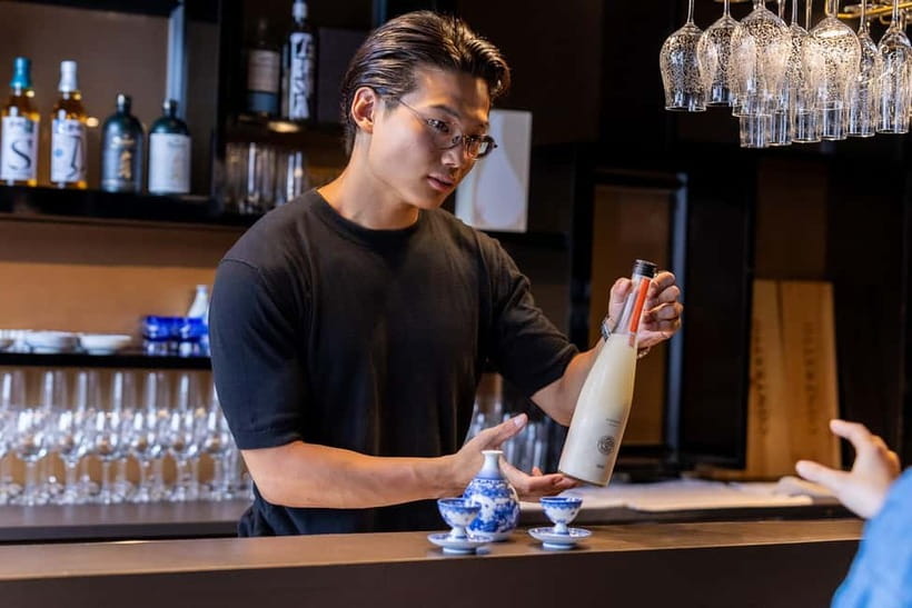 Ginza, Tokyo: Sake Experience with traditional vessels - Wine Glasses vs KINTSUGI: Why the Vessel Changes Everything
