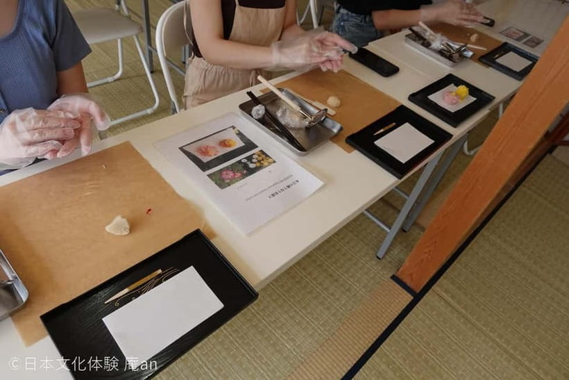 Japanese Traditional Sweets making - Entering AN TOKYO: Meeting Point and First Impressions