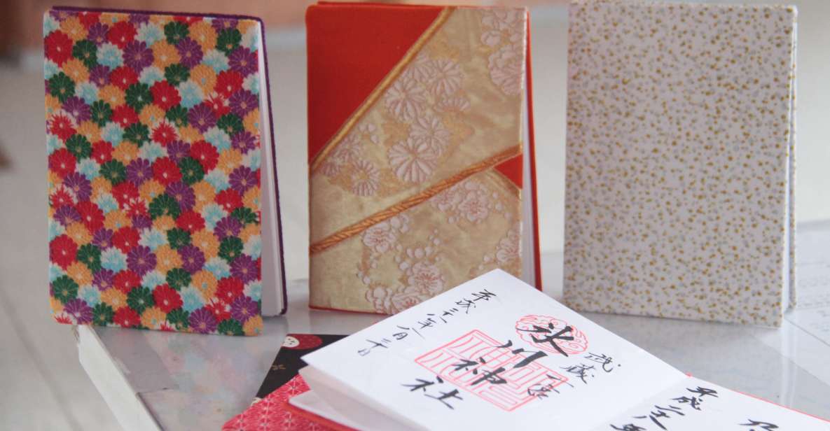 Make a temple stamp book with artist - Building Your Own Goshuin Notebook From Kimono Fabrics