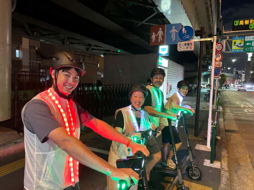 Night E-Scooter Ride to Tokyo Tower - No License Needed - A night e-scooter plan built around Tokyo Tower magic