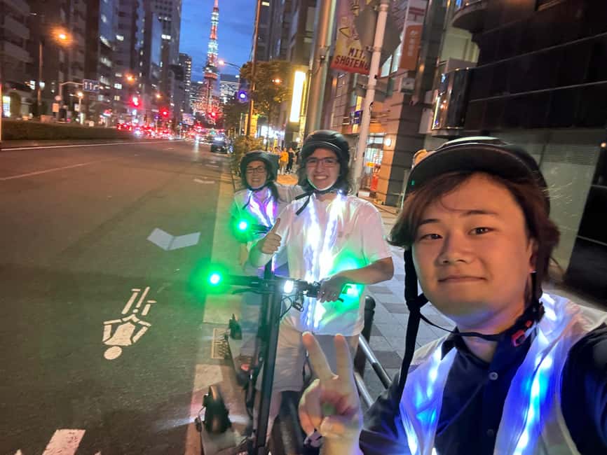 Night E-Scooter Ride to Tokyo Tower - No License Needed - Zojo-ji Temple photo stop: quick, meaningful, and close