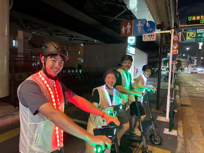 Night E-Scooter Ride to Tokyo Tower - No License Needed - The second scooter segment: finishing with night momentum