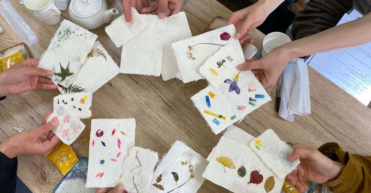 Private Workshop for Making Paper Last 1,000 years in Ueno - Your finished products: 2 postcards, Rakusui paper, and A5