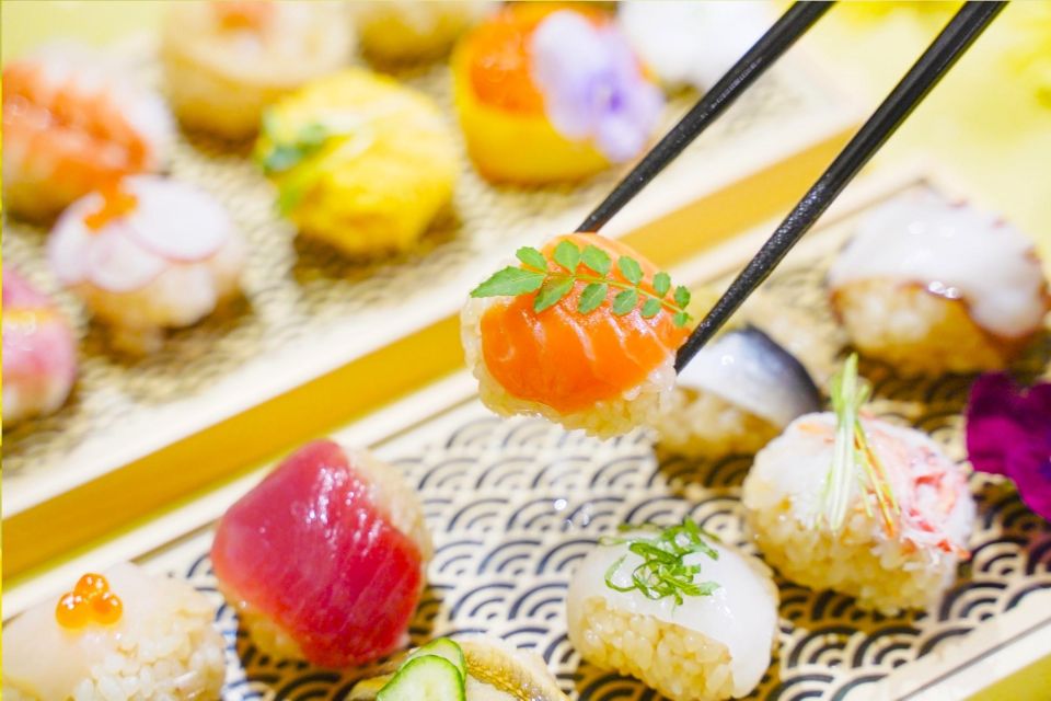 Sushi making experience in Shinjuku, Tokyo - Flower Wall Monet: A Flower-Filled Start in Shinjuku