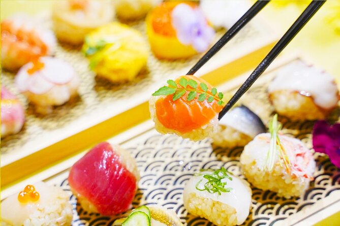 Sushi Making Experience in Shinjuku【Temari】 - The materials you get: rice, fillings, and utensils at your pace