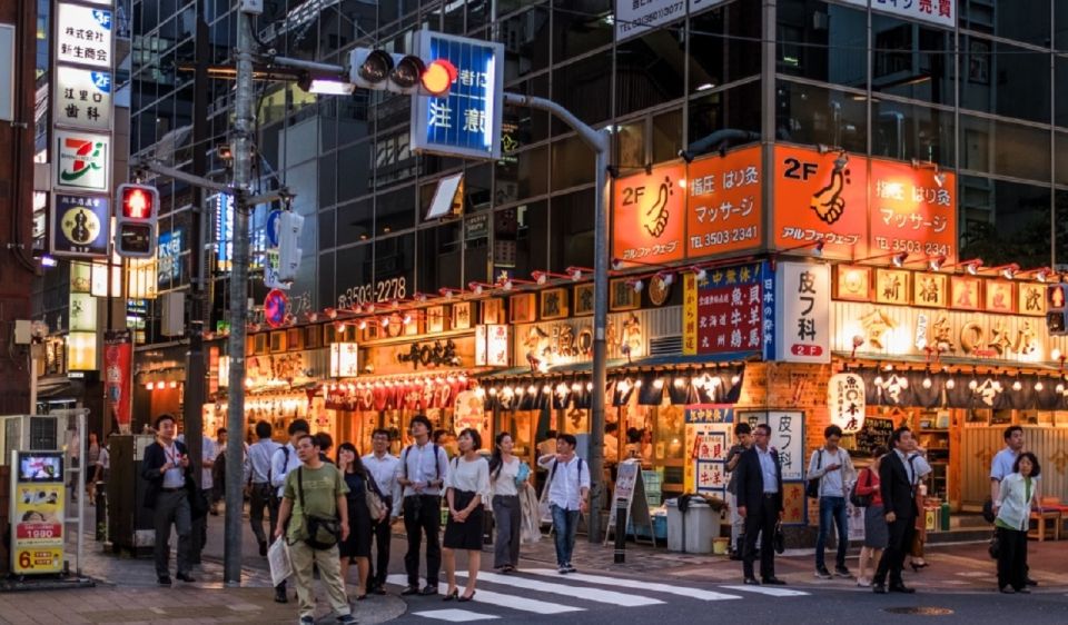 Tokyo: 3-Hour Food Tour of Shinbashi at Night - Eating alongside the real workers of Japan