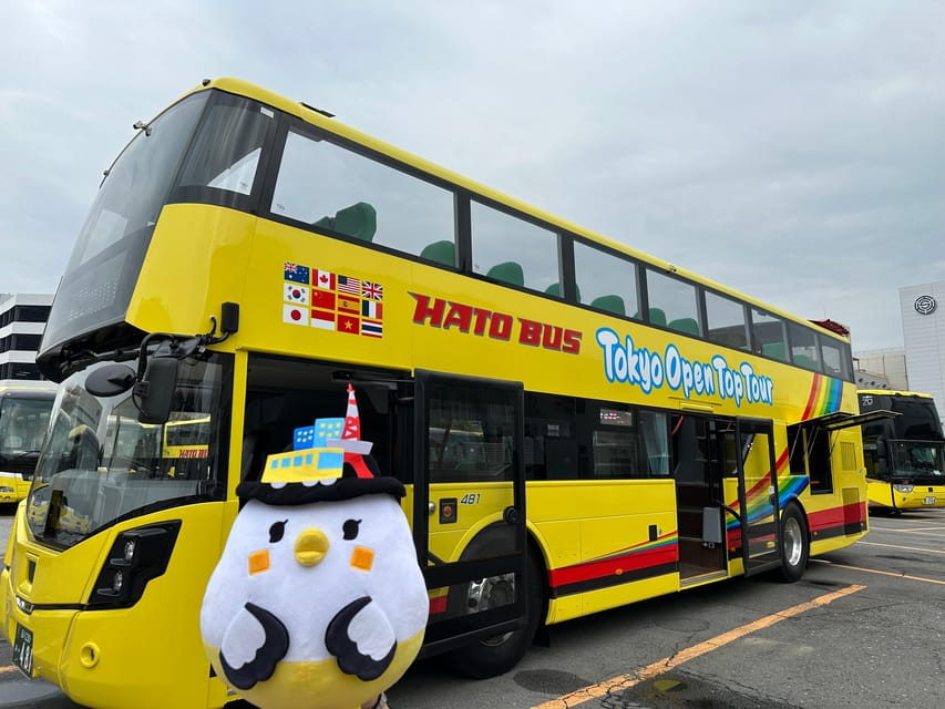Tokyo: 60min Panoramic Open Top Bus Tour with Audio Guide - Comfort and Etiquette on an Open-Top Bus