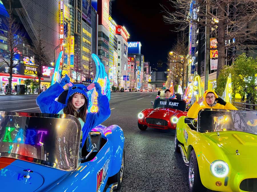 Tokyo: Akihabara/Asakusa Go-Karting Tour (including guide) - Akihabara Neon: Your First Stretch of Street Driving