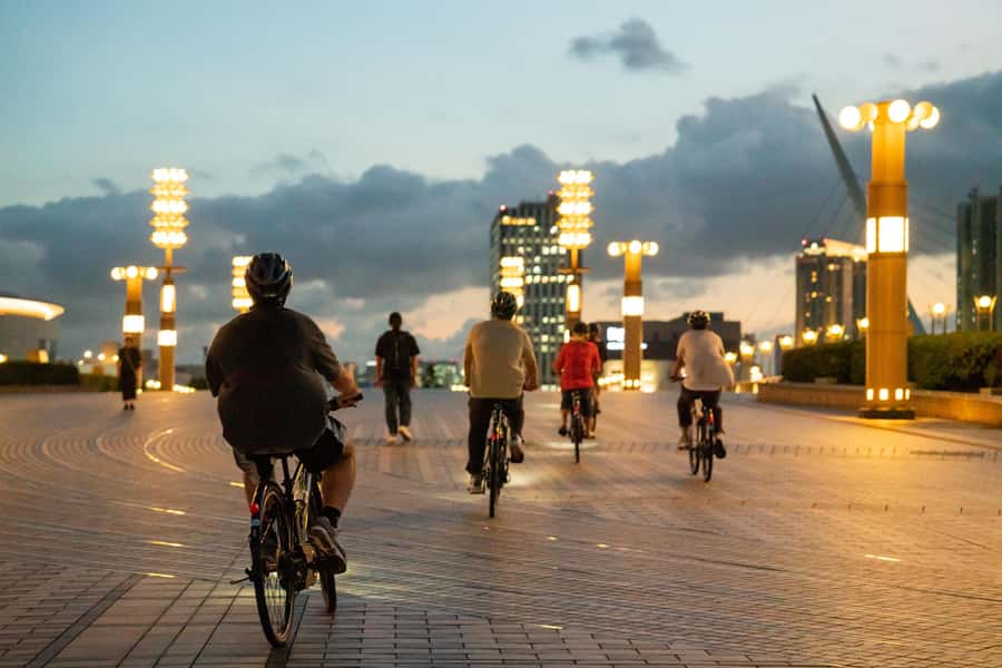 Tokyo Bay Area: Sunset Night View 3h E-bike Guided Bike Tour - Shrines, temples, and local street life before you hit Odaiba