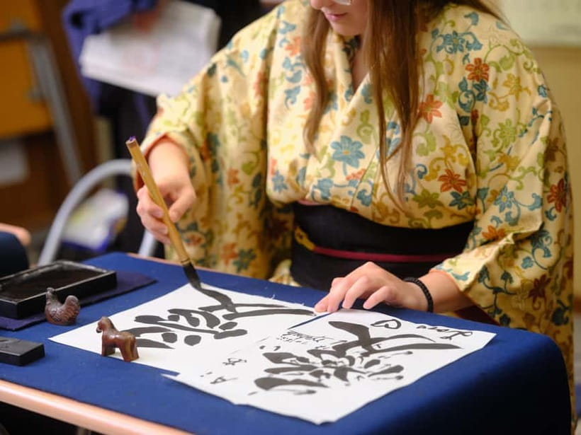 Tokyo: Calligraphy Experience with yukata or Samue - Your finished calligraphy: what you take home
