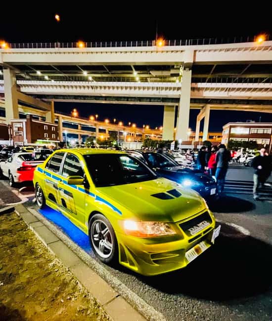 Tokyo: Daikoku Car Meet Experience on a JDM TUNED SPORTS CAR - Meeting at UDX: where the night starts