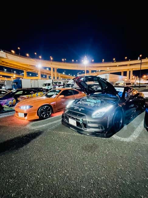Tokyo: Daikoku Car Meet Experience on a JDM TUNED SPORTS CAR - Wangan Expressway and Rainbow Bridge: where the speed turns visual