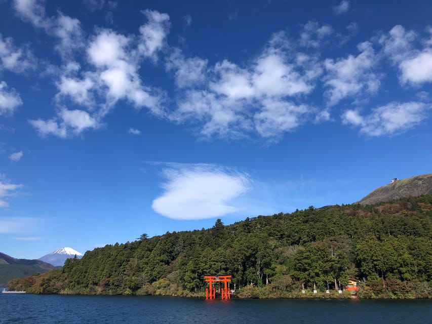 Tokyo: Hakone Fuji Day Tour w/ Cruise, Cable Car, Volcano - Ropeway up Mt Hakone: the view flips from lake to altitude