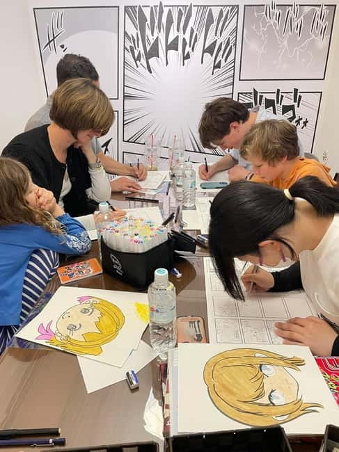 Tokyo/Ikebukuro Manga lesson by acitive pro-Manga artists - What Happens in the 2 Hours: Manga Talks, then Real Drawing