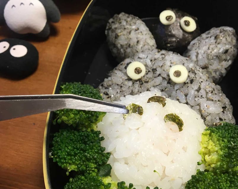 Tokyo: Making a bento box with cute character look - Chara-ben in plain terms: cute rice art with real food thinking