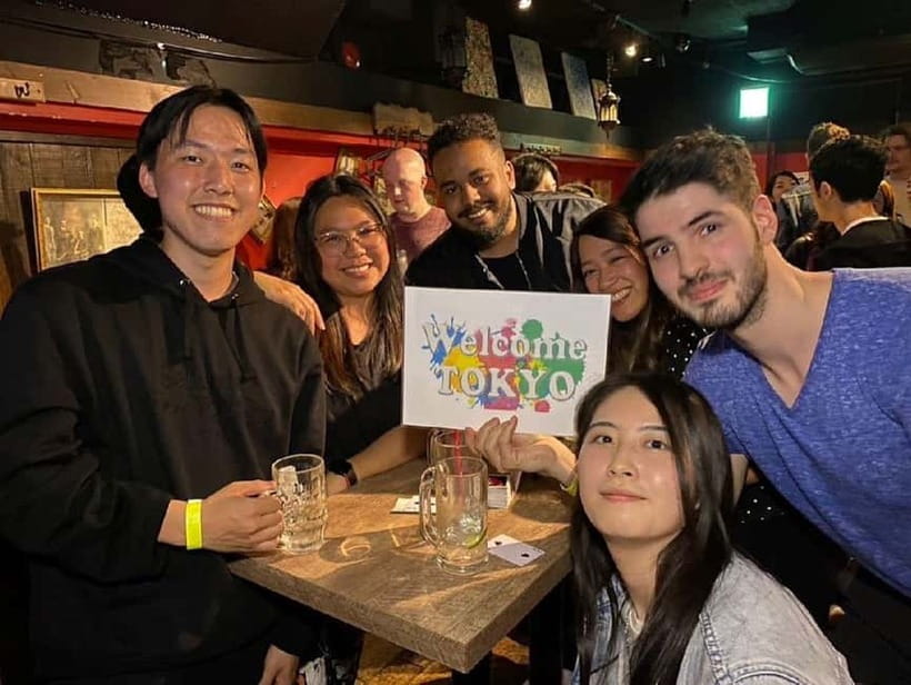 Tokyo: Meet Locals & Travelers Gathering All-You-Can-Drink - Shinjuku meeting point: quick arrival, easy check-in