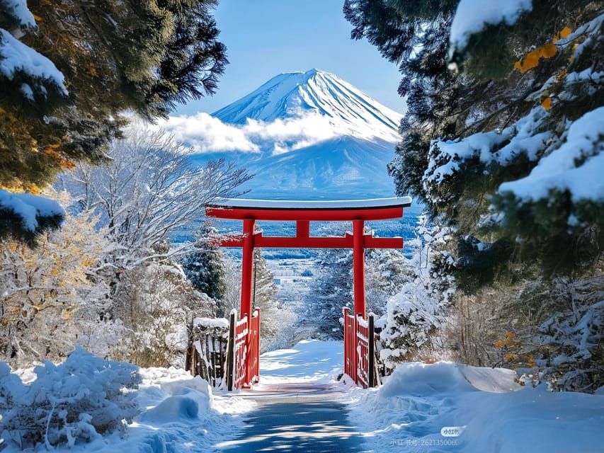 Tokyo: Mt Fuji Lake Kawaguchiko Tour & Arakuyama Sengen Park - Hidakaya Clock Street: a calm lane with Fuji at the end