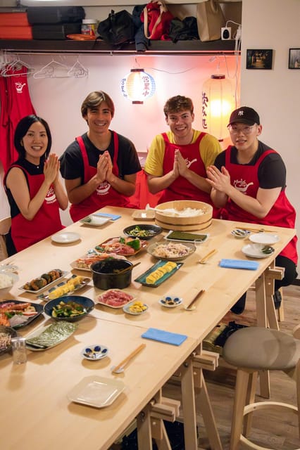 Tokyo: Night Cooking Class: 5 Home-Cooked Japanese Dishes - Knife rules, heat, and age limits you should actually plan for