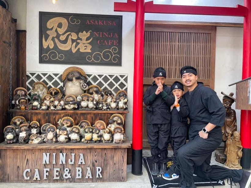 Tokyo: Ninja Experience Cafe Asakusa - Training with shuriken, a blowgun, and a replica sword