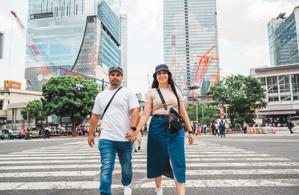 Tokyo: Private Photoshoot at Shibuya Crossing - From American Eagle to the crossing angles that actually work