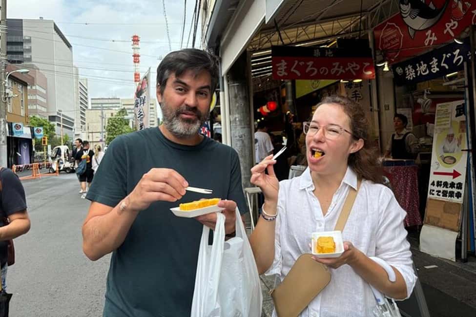 Tokyo: Private Tsukiji Fish Market Tour with 3 food stops - Three Included Foods: What You Get for $49