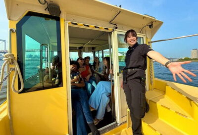 Tokyo: Scenic Bay Cruise with Local Guide on Private Boat - Getting on fast: Tokyo Water Taxi meeting point and safety briefing