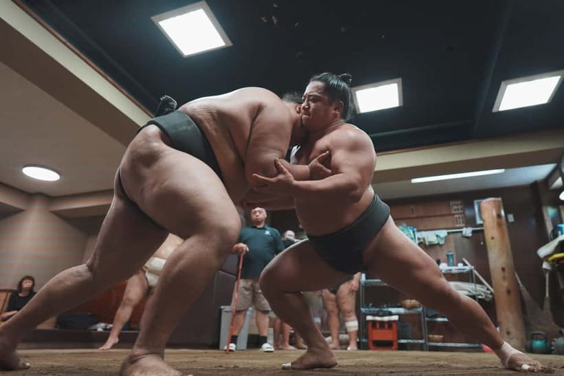 Tokyo: Sumo Keiko Training Tour with Audio Guide & Photo - Key highlights you’ll feel right away