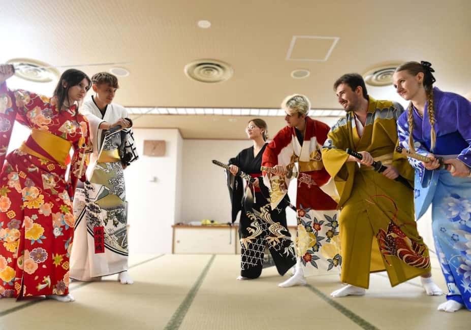 Tokyo: Taishu Engeki Show with Kimono and Sword Lesson - The full 3-hour flow: show timing, kimono change, and fan-and-sword practice