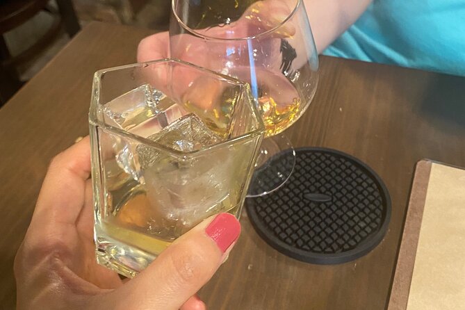 Tokyo tower Private Walking Tour and Night food tour : 6:00pm - Shibadaimon sake tasting: three styles, one standing-bar vibe