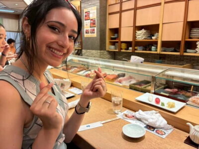 Tokyo: Tsukiji walk & sushi private tour with Uni Students - Temple Stop First: Tsukiji Hongan-ji and the Market’s Spiritual Side