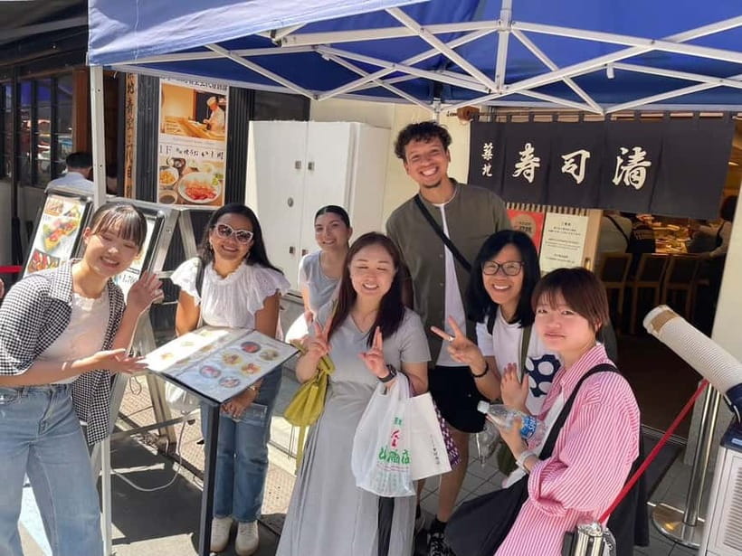 Tokyo: Tsukiji walk & sushi private tour with Uni Students - Namiyoke Inari Jinja: A Quick Detour With Meaning