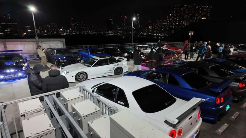 Tokyo: Visit Every Car Meet in Tokyo in a Widebody R35 GTR! - Daikoku PA: The Legendary Night You Don’t Control