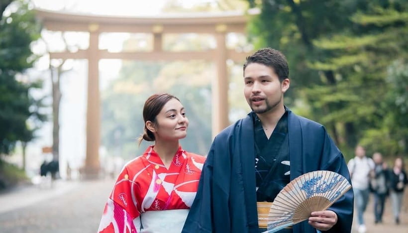 :Tokyo,Shibuya /Meiji Shrine tour in KIMONO/English-friendly - Tokyo’s Meiji Shrine looks like a postcard—until you add the kimono
