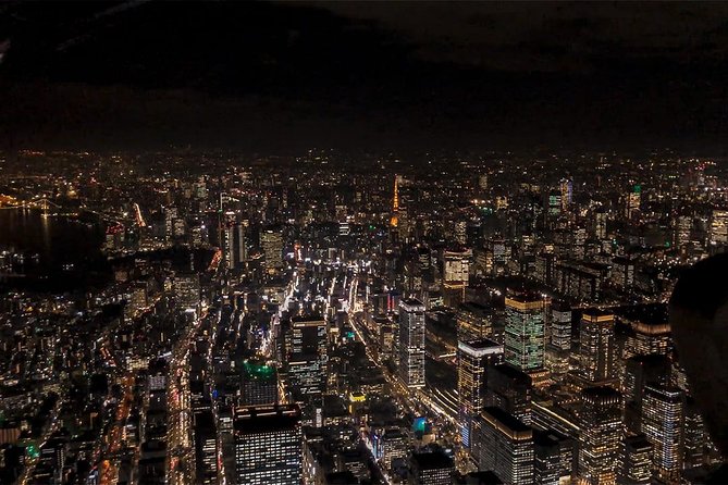 【50 mins】 City lights HelicopterTour: Tokyo and Yokohama plan - Tokyo Skytree, Rainbow Bridge, Tokyo Tower: The Landmark Sequence at Night